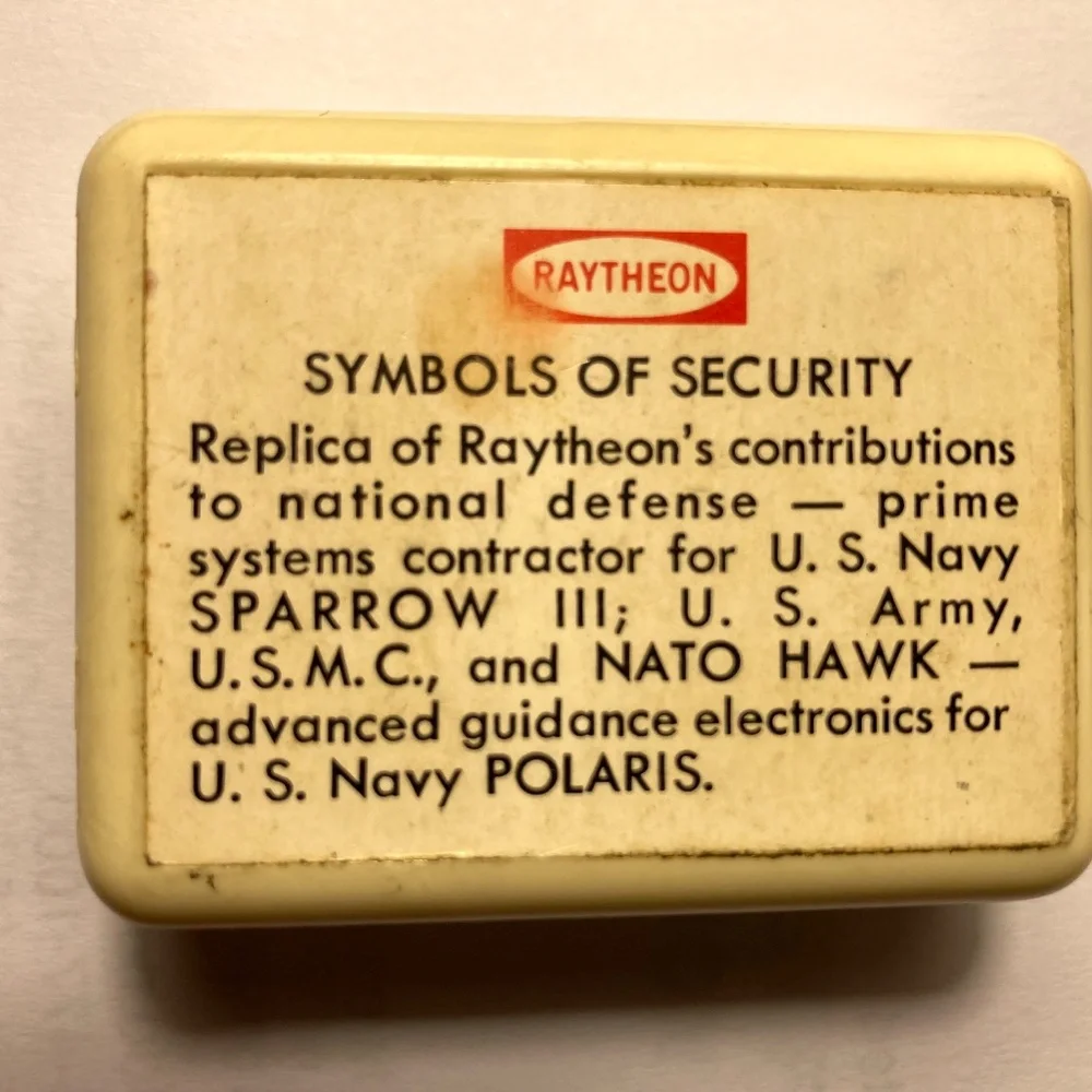 “Symbols of Security” presentation tie clasp,  Raytheon Polaris Missile System